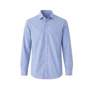 ZARA Men's Light Blue Button-Down Shirt Small
